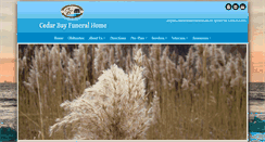 Desktop Screenshot of cedarbayfuneralhome.com